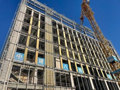 美麗“濱城”攻堅(jiān)一線 | 國(guó)家合成生物技術(shù)創(chuàng)新中心核心研發(fā)基地項(xiàng)目主體完工